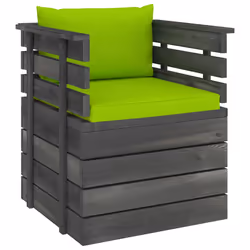VidaXL 3061730, Legno, Tessuto, Poliestere, Adulti e bambini, 6 cm, 60 cm, 60 cm