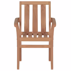 VidaXL 3062209 sedia da esterno Terrazzo Seduta imbottita Teak Grigio - Vista aggiuntiva 4