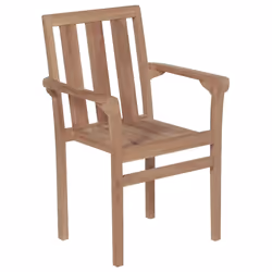 VidaXL 3062224 sedia da esterno Terrazzo Seduta imbottita Teak Grigio - Vista aggiuntiva 4