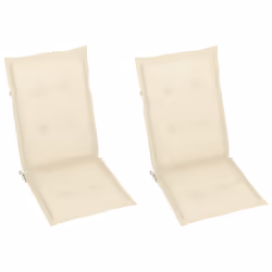 VidaXL 3062378 sedia da esterno Terrazzo Seduta imbottita Teak Crema - Vista aggiuntiva 6