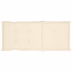 VidaXL 3062378 sedia da esterno Terrazzo Seduta imbottita Teak Crema - Vista aggiuntiva 8