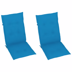 VidaXL 3062380 sedia da esterno Terrazzo Seduta imbottita Teak Blu - Vista aggiuntiva 6