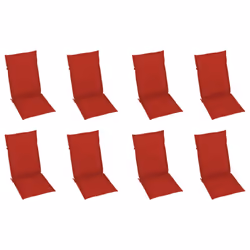 VidaXL 3062382 sedia da esterno Terrazzo Seduta imbottita Teak Rosso - Vista aggiuntiva 5