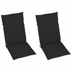 VidaXL 3062383 sedia da esterno Terrazzo Seduta imbottita Teak Nero - Vista aggiuntiva 6