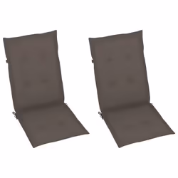 VidaXL 3062384 sedia da esterno Terrazzo Seduta imbottita Teak Grigio talpa - Vista aggiuntiva 6