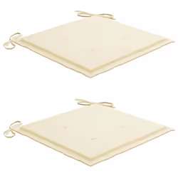 VidaXL 3062462 sedia da esterno Terrazzo Seduta imbottita Teak Crema - Vista aggiuntiva 6