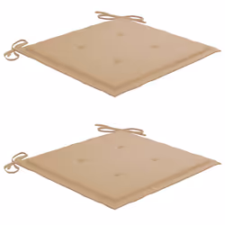 VidaXL 3062463 sedia da esterno Terrazzo Seduta imbottita Teak Beige - Vista aggiuntiva 6