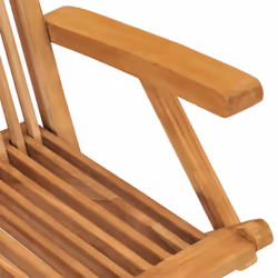 VidaXL 3062503 sedia da esterno Terrazzo Seduta imbottita Teak Grigio - Vista aggiuntiva 7