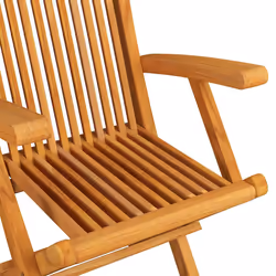 VidaXL 3062521 sedia da esterno Terrazzo Seduta imbottita Teak Nero - Vista aggiuntiva 5