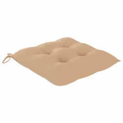 VidaXL 3062532 sedia da esterno Terrazzo Seduta imbottita Teak Beige - Vista aggiuntiva 4