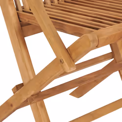 VidaXL 3062536 sedia da esterno Terrazzo Seduta imbottita Teak Nero - Vista aggiuntiva 8