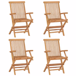 VidaXL 3062556 sedia da esterno Terrazzo Seduta imbottita Teak Antracite - Vista aggiuntiva 8