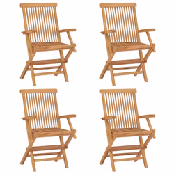 VidaXL 3062561 sedia da esterno Terrazzo Seduta imbottita Teak Verde - Vista aggiuntiva 8