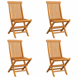 VidaXL 3062590 sedia da esterno Terrazzo Seduta imbottita Teak Nero
