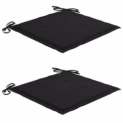 VidaXL 3062737 sedia da esterno Terrazzo Seduta imbottita Teak Nero - Vista aggiuntiva 5
