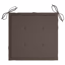 VidaXL 3062765 sedia da esterno Terrazzo Seduta imbottita Teak Grigio talpa - Vista aggiuntiva 6