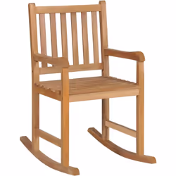 Questa sedia a dondolo in legno è la scelta perfetta per il vostro tempo libero. È ideale sia per uso interno che esterno. Re ...