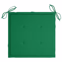 VidaXL 3062921 sedia da esterno Terrazzo Seduta imbottita Teak Verde - Vista aggiuntiva 8