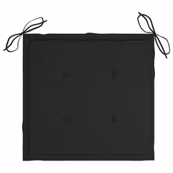 VidaXL 3062923 sedia da esterno Terrazzo Seduta imbottita Teak Nero - Vista aggiuntiva 8