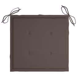 VidaXL 3062924 sedia da esterno Terrazzo Seduta imbottita Teak Grigio talpa - Vista aggiuntiva 8