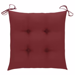 VidaXL 3062940 sedia da esterno Terrazzo Seduta imbottita Teak Rosso - Vista aggiuntiva 8
