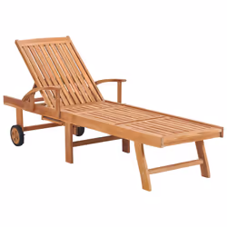 VidaXL 3063008 sedia da esterno Salone Seduta imbottita Acciaio galvanizzato, Teak Crema