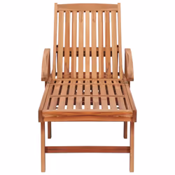 VidaXL 3063020 sedia da esterno Salone Seduta imbottita Acciaio galvanizzato, Teak - Vista aggiuntiva 4