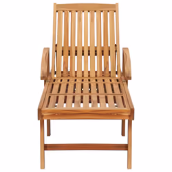 VidaXL 3063027 sedia da esterno Salone Seduta imbottita Acciaio galvanizzato, Teak Rosso - Vista aggiuntiva 4