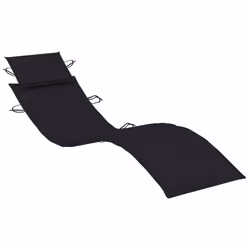 VidaXL 3063340 sedia da esterno Salone Seduta imbottita Teak Nero - Vista aggiuntiva 5