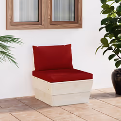 VidaXL 3063369 panca da esterno Legno, Poliestere