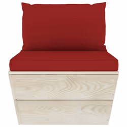 VidaXL 3063369 panca da esterno Legno, Poliestere