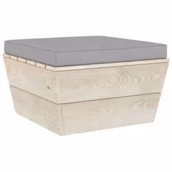 VidaXL 3063373, Legno, Poliestere, Adulti e bambini, 600 mm, 600 mm, 300 mm, 6 cm