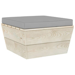 VidaXL 3063373 panca da esterno Legno, Poliestere