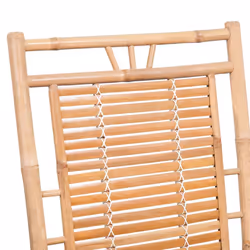 VidaXL 3063905 sedia da esterno Terrazzo Seduta imbottita Bamboo Crema - Vista aggiuntiva 4