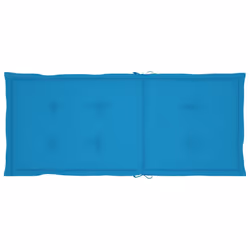 VidaXL 3063907 sedia da esterno Terrazzo Seduta imbottita Bamboo Blu - Vista aggiuntiva 6