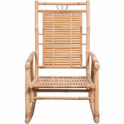 VidaXL 3063912 sedia da esterno Terrazzo Seduta imbottita Bamboo Rosso