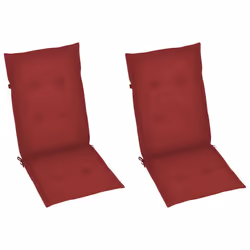 VidaXL 3063912 sedia da esterno Terrazzo Seduta imbottita Bamboo Rosso - Vista aggiuntiva 5