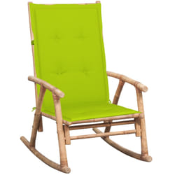 Sedia a Dondolo con Cuscino in Bambùcod mxl 120454