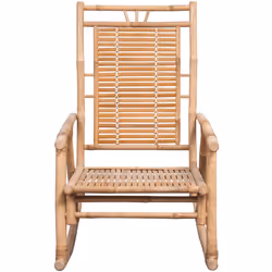 Sedia a Dondolo con Cuscino in Bambùcod mxl 120454