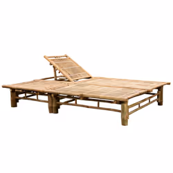 VidaXL 3063947 sedia da esterno Salone Seduta imbottita Bamboo Crema - Vista aggiuntiva 4