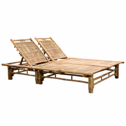 VidaXL 3063952 sedia da esterno Salone Seduta imbottita Bamboo Nero