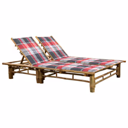 VidaXL 3063958, Salone, Seduta imbottita, Bamboo, Poliestere, 1300 mm, 2000 mm