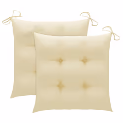 VidaXL 3064004 sedia da esterno Terrazzo Seduta imbottita Bamboo Crema - Vista aggiuntiva 6