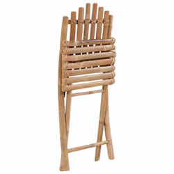 VidaXL 3064012 sedia da esterno Terrazzo Seduta imbottita Bamboo Blu - Vista aggiuntiva 5
