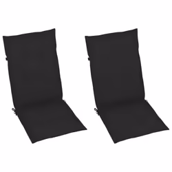VidaXL 3064096 sedia da esterno Terrazzo Seduta imbottita Legno di acacia Nero - Vista aggiuntiva 6