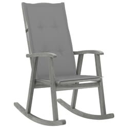 VidaXL 3064210 sedia da esterno Terrazzo Seduta imbottita Legno di acacia Grigio