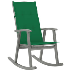 VidaXL 3064214 sedia da esterno Terrazzo Seduta imbottita Legno di acacia Verde