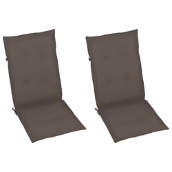 VidaXL 3064217 sedia da esterno Terrazzo Seduta imbottita Legno di acacia Grigio talpa - Vista aggiuntiva 6