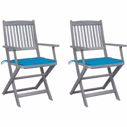 Questo moderno set di sedie da pranzo in legno con cuscini aggiunge un tocco di stile naturale al vostro giardino, terrazza o ...