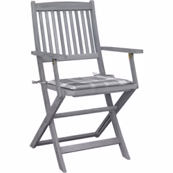Questo moderno set di sedie da pranzo in legno con cuscini aggiunge un tocco di stile naturale al vostro giardino, terrazza o ...